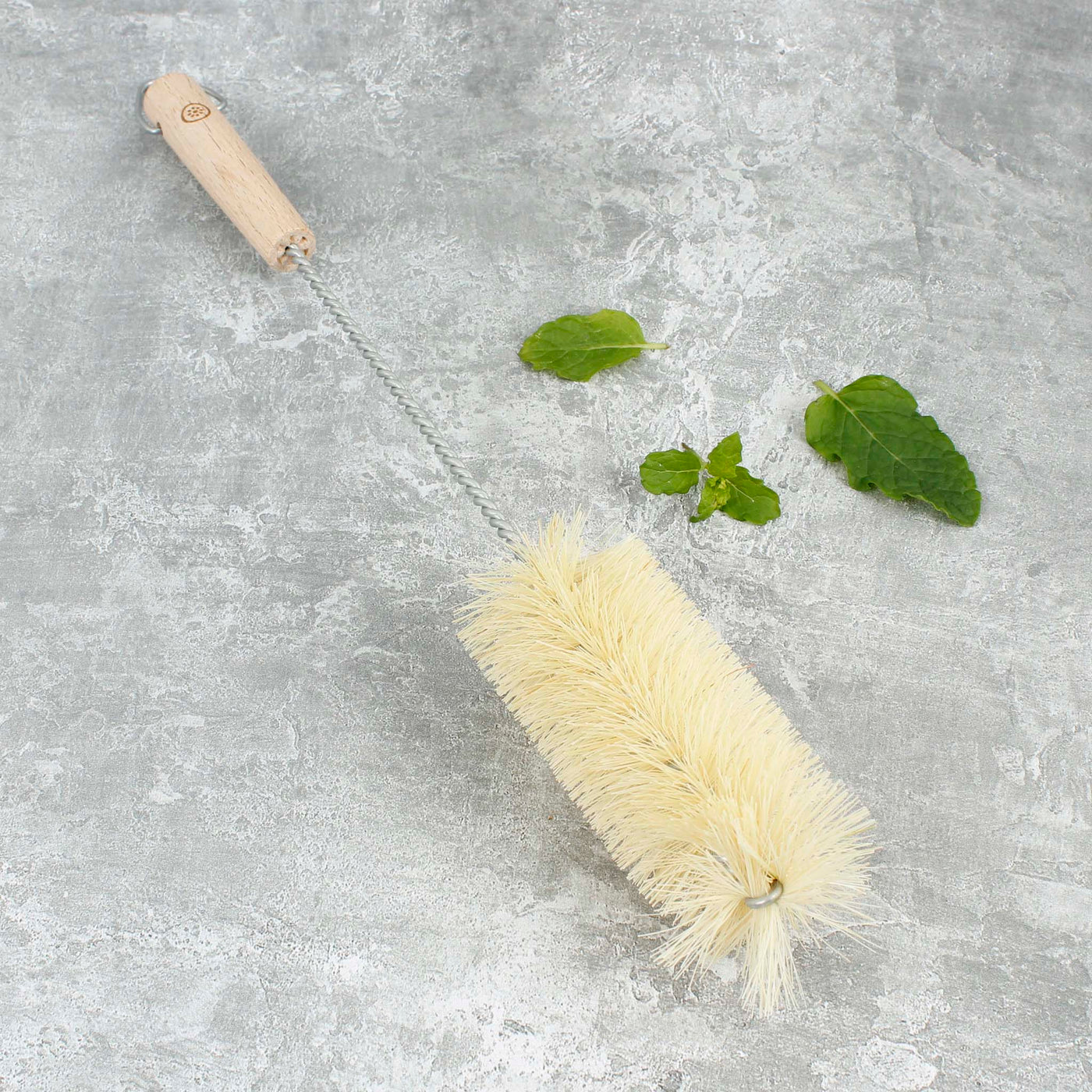 A Slice of Green Wooden Bottle Brush - Plant Based Bristles