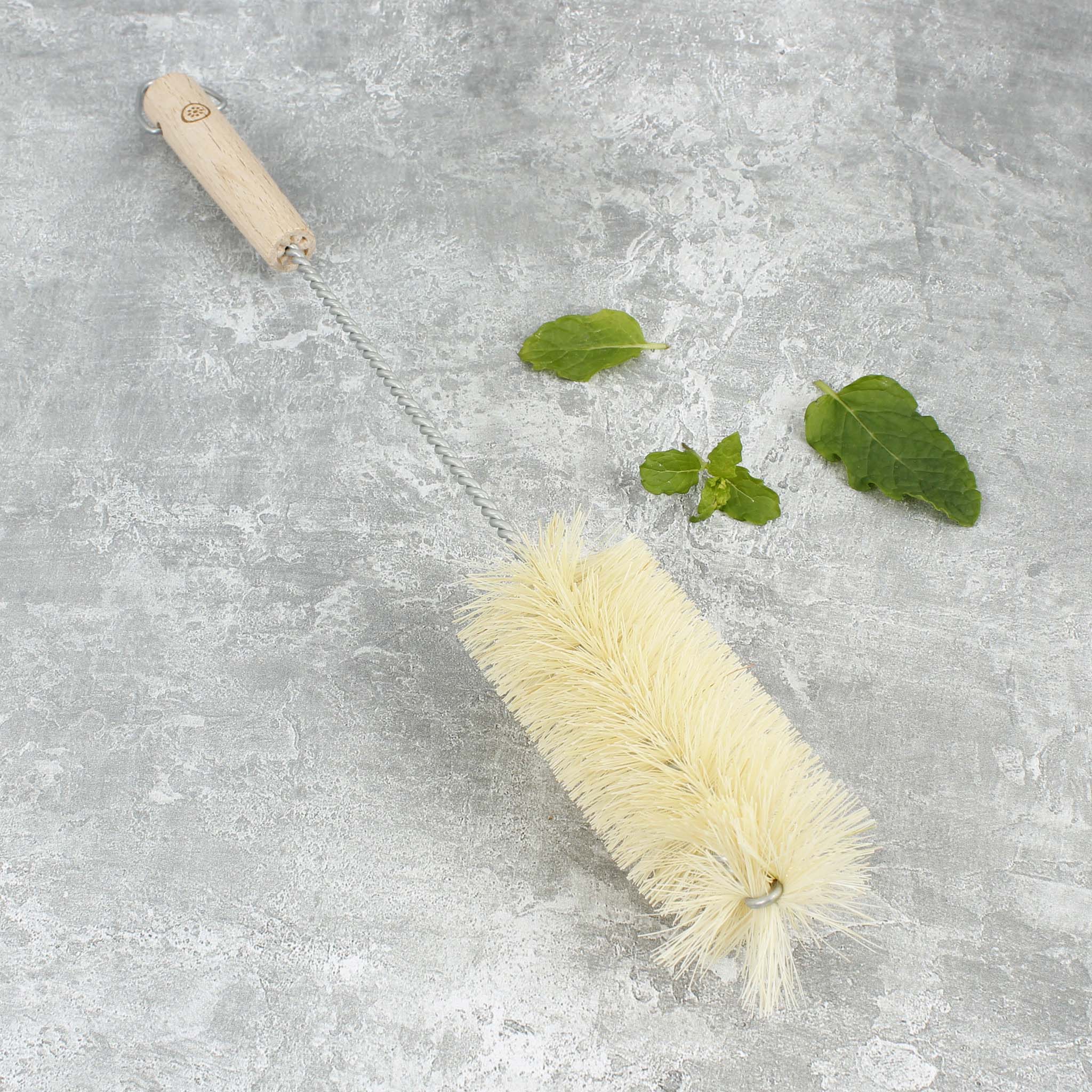 A Slice of Green Wooden Bottle Brush - Plant Based Bristles