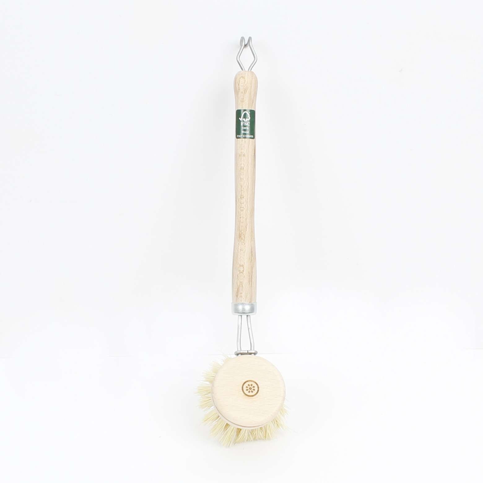 A Slice of Green Wooden Replaceable Head Dish Brush - Plant Based Bristles