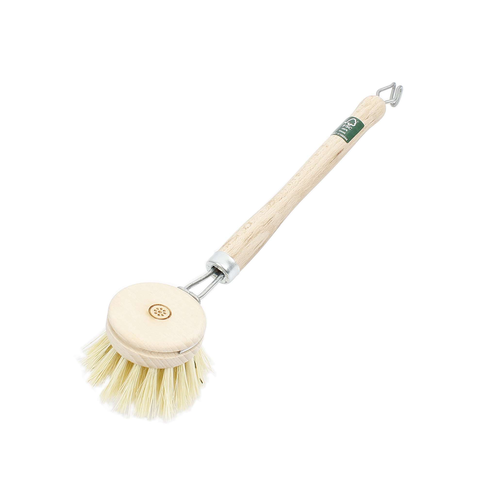 A Slice of Green Wooden Replaceable Head Dish Brush - Plant Based Bristles