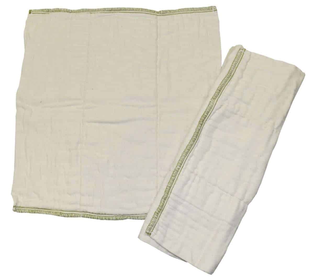 Avo&Cado Organic Cotton Prefold (Size 2 - open & folded)