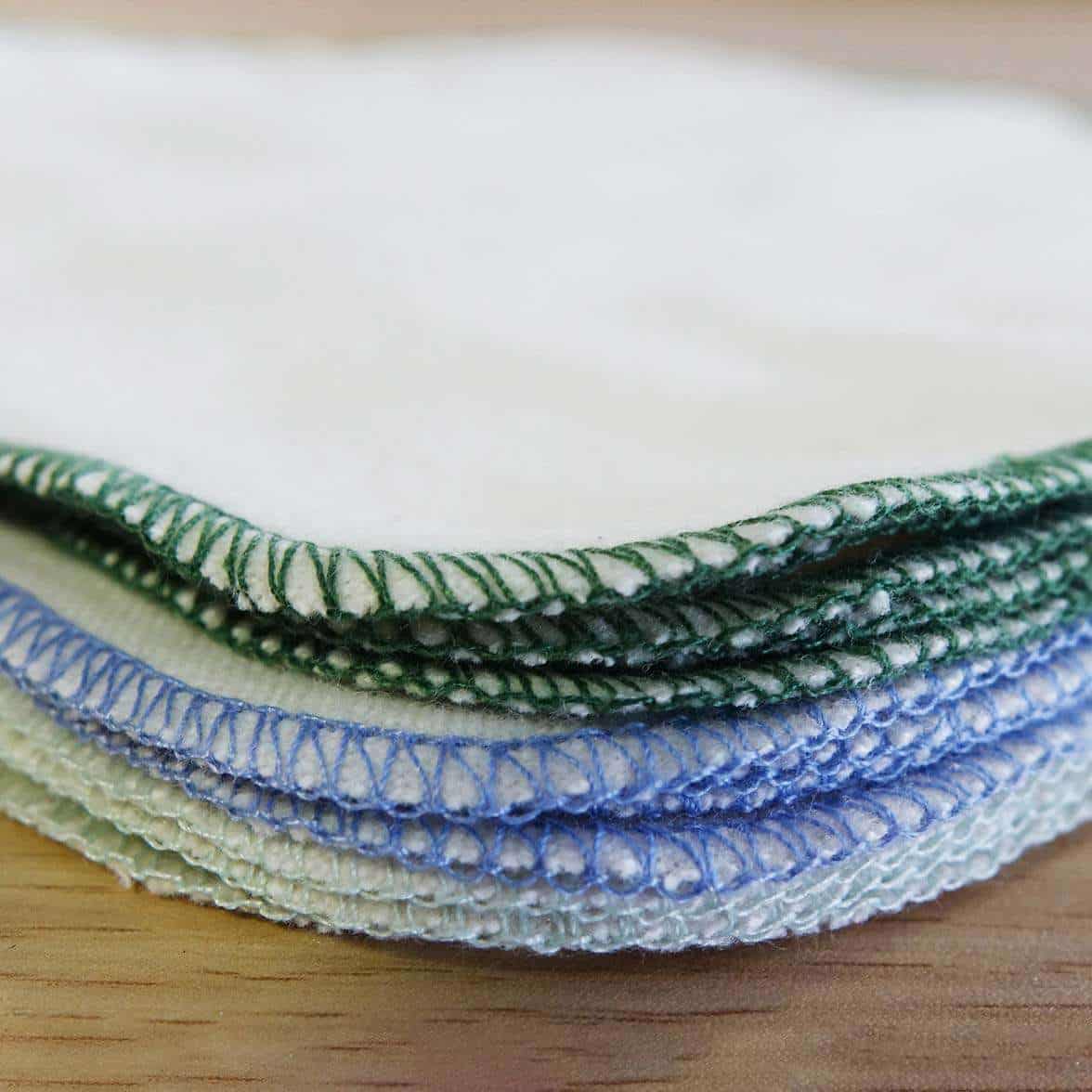 Avo&Cado Organic Cotton Reusable Wipes - Flannel (Green)