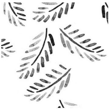Bare and Boho Print - scattered leaf