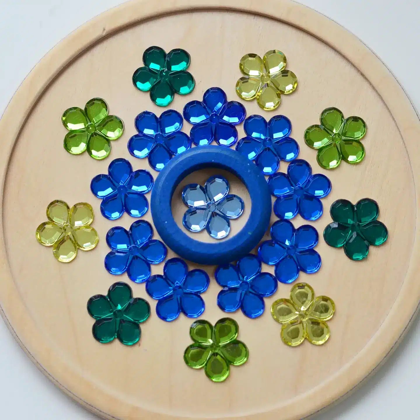 Bauspiel Glittering Sparkling Stones Flower Mandala