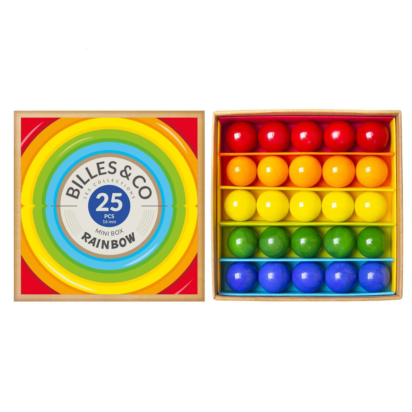 Billes and Co Marbles Mini Box - Rainbow