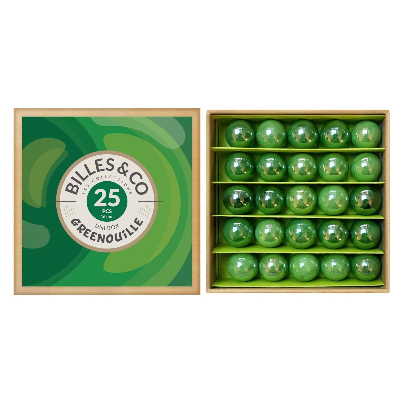 Billes and Co Marbles Uni Box - Greenouille