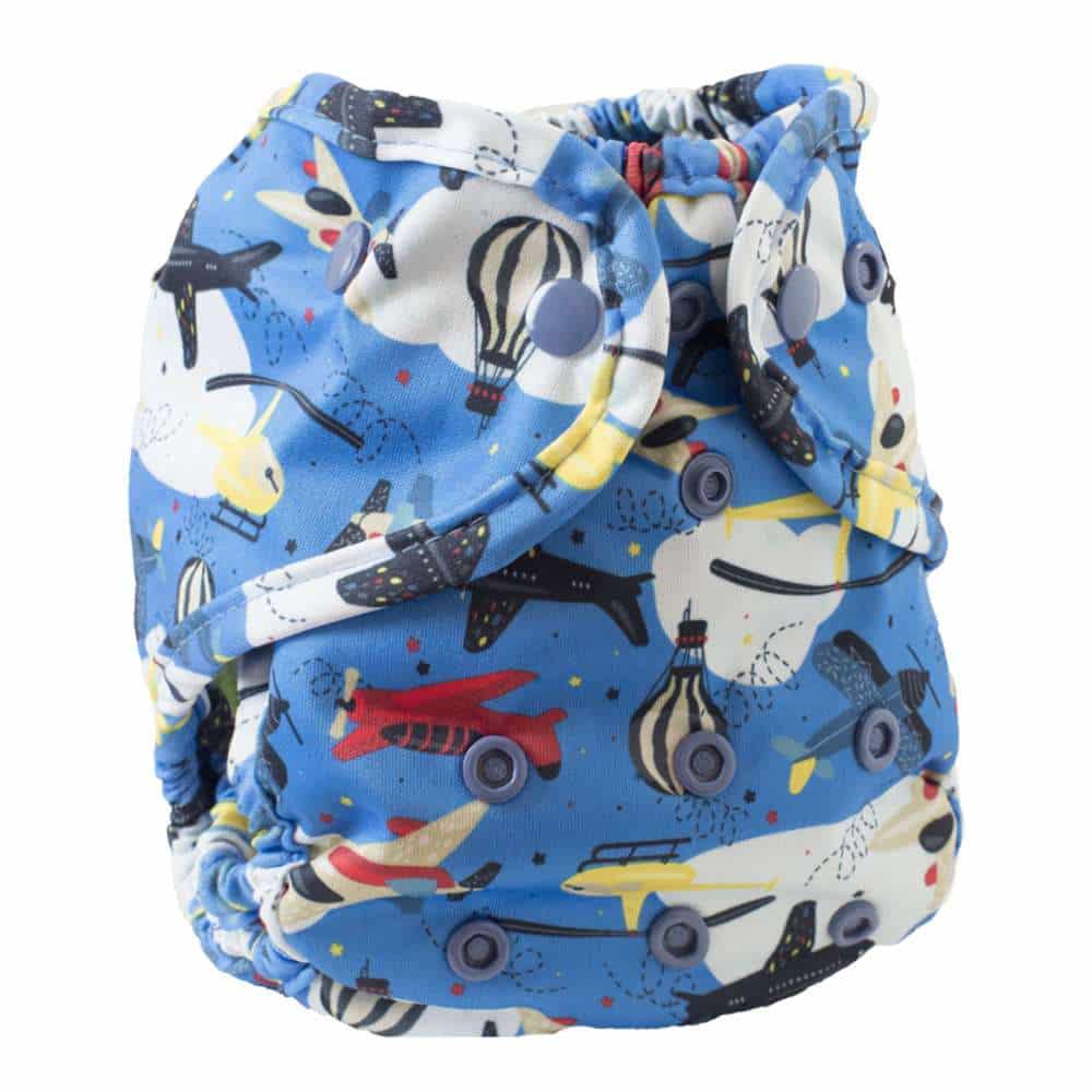 Buttons Diapers SiO Cover Flying High OS