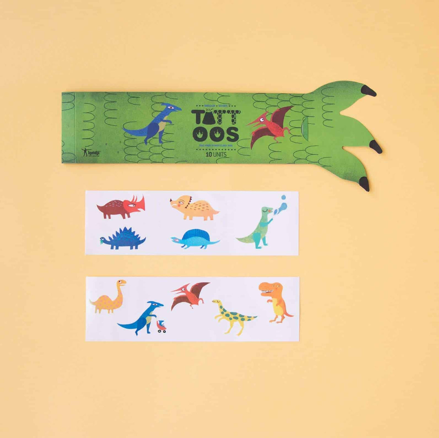 CC015 Londji Tattoos Hand Dinosaurs