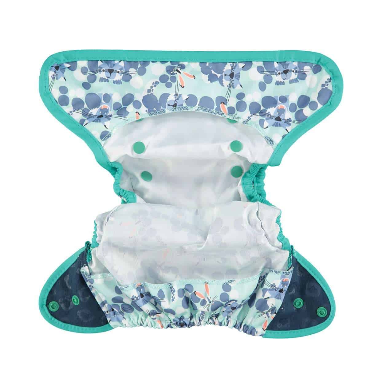 Close Pop-In Nappy Wrap (Snow Leopard) - Poppers