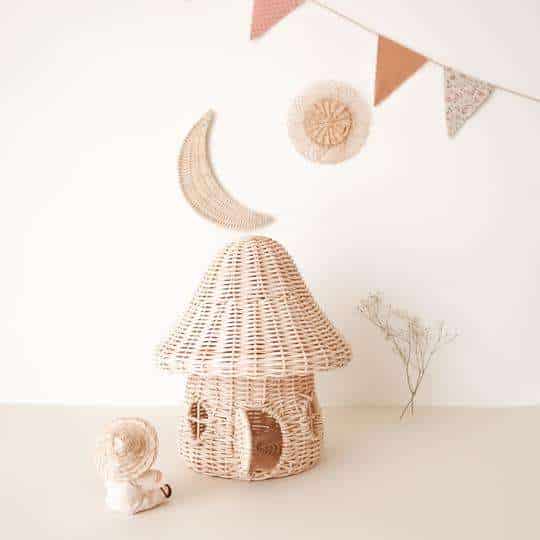 Coconeh Mushroom House Rattan