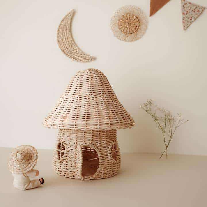 Coconeh Mushroom House Rattan