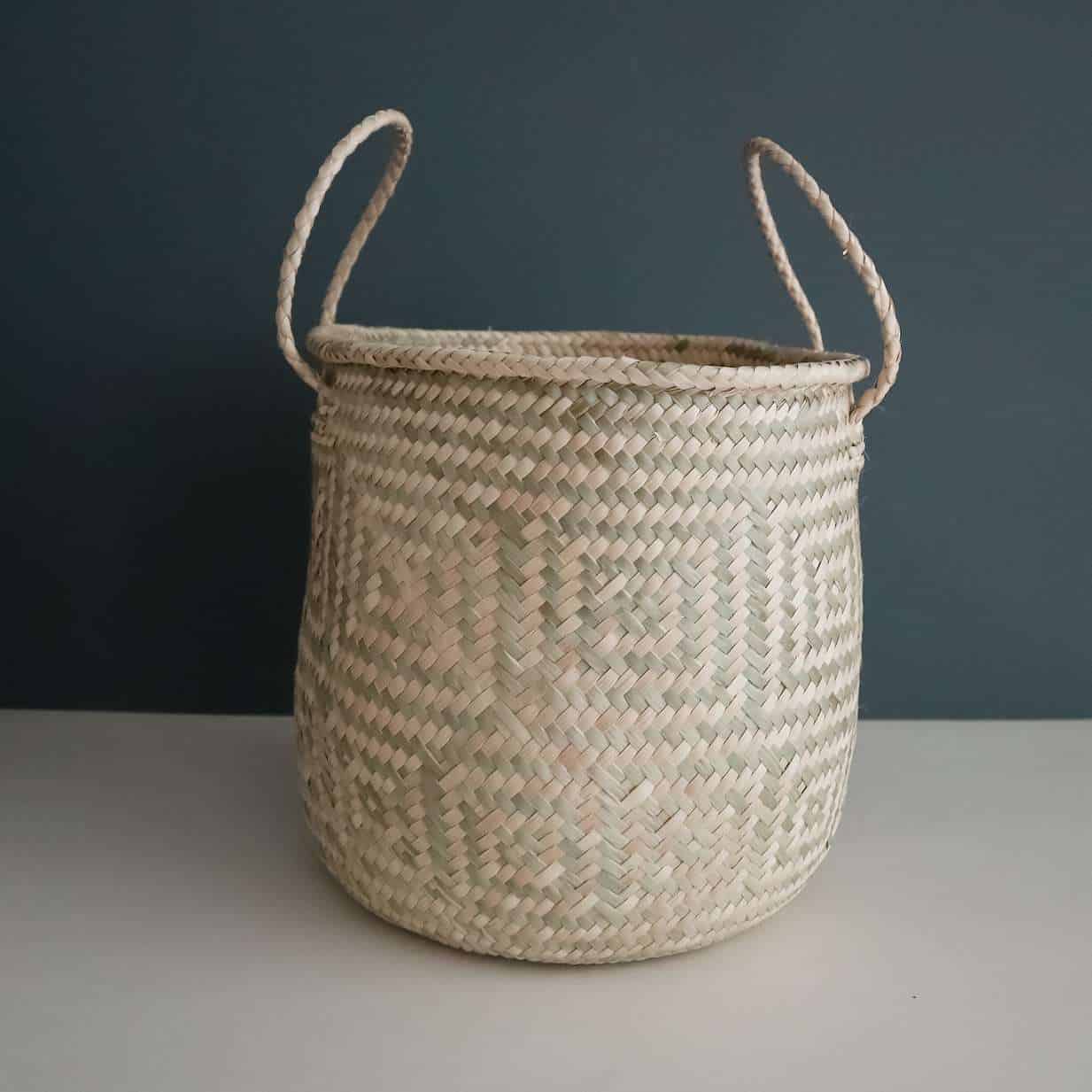 Coconeh palm leave Basket Kali large