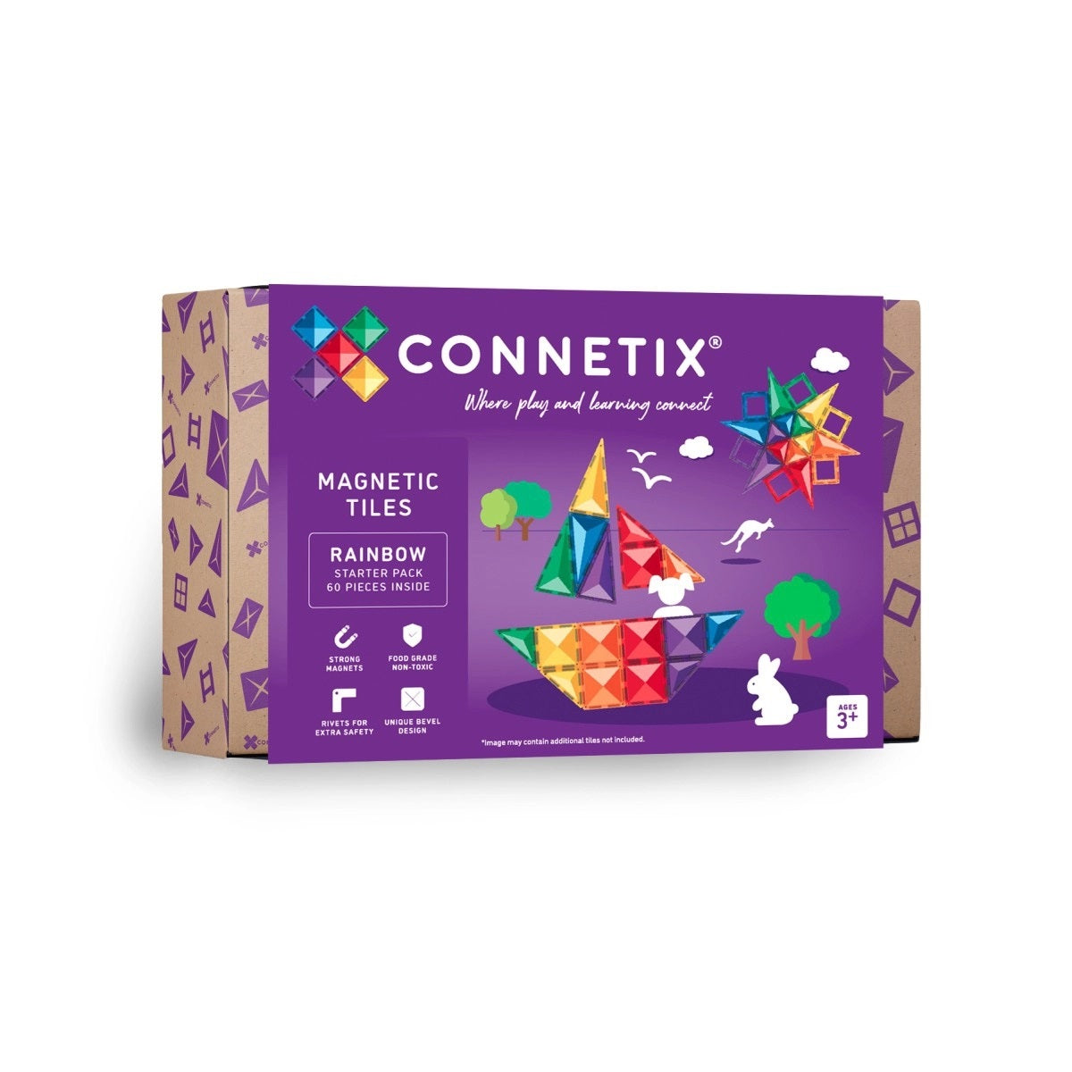 Connetix Rainbow Starter Pack - 60 pc