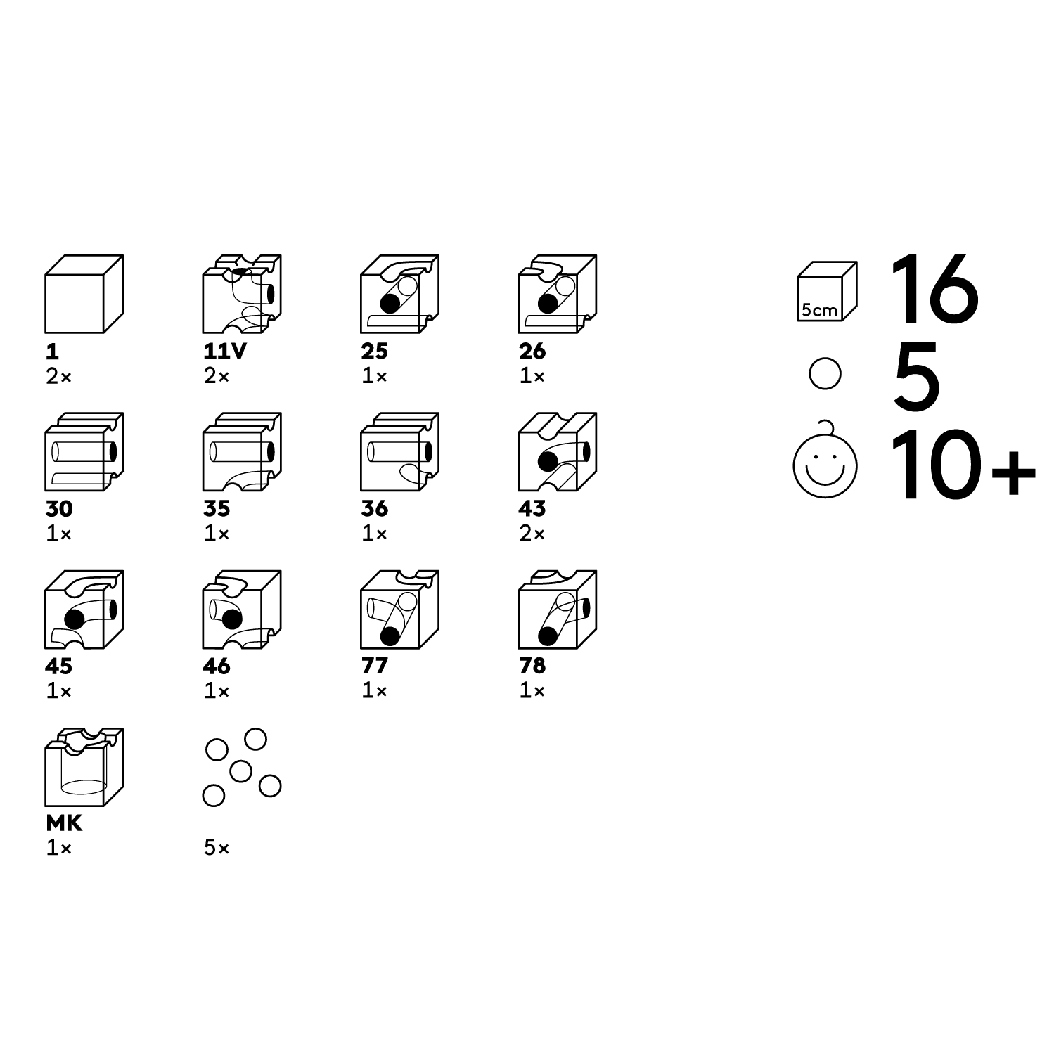 Cuboro Pro Marble Run Extra Set