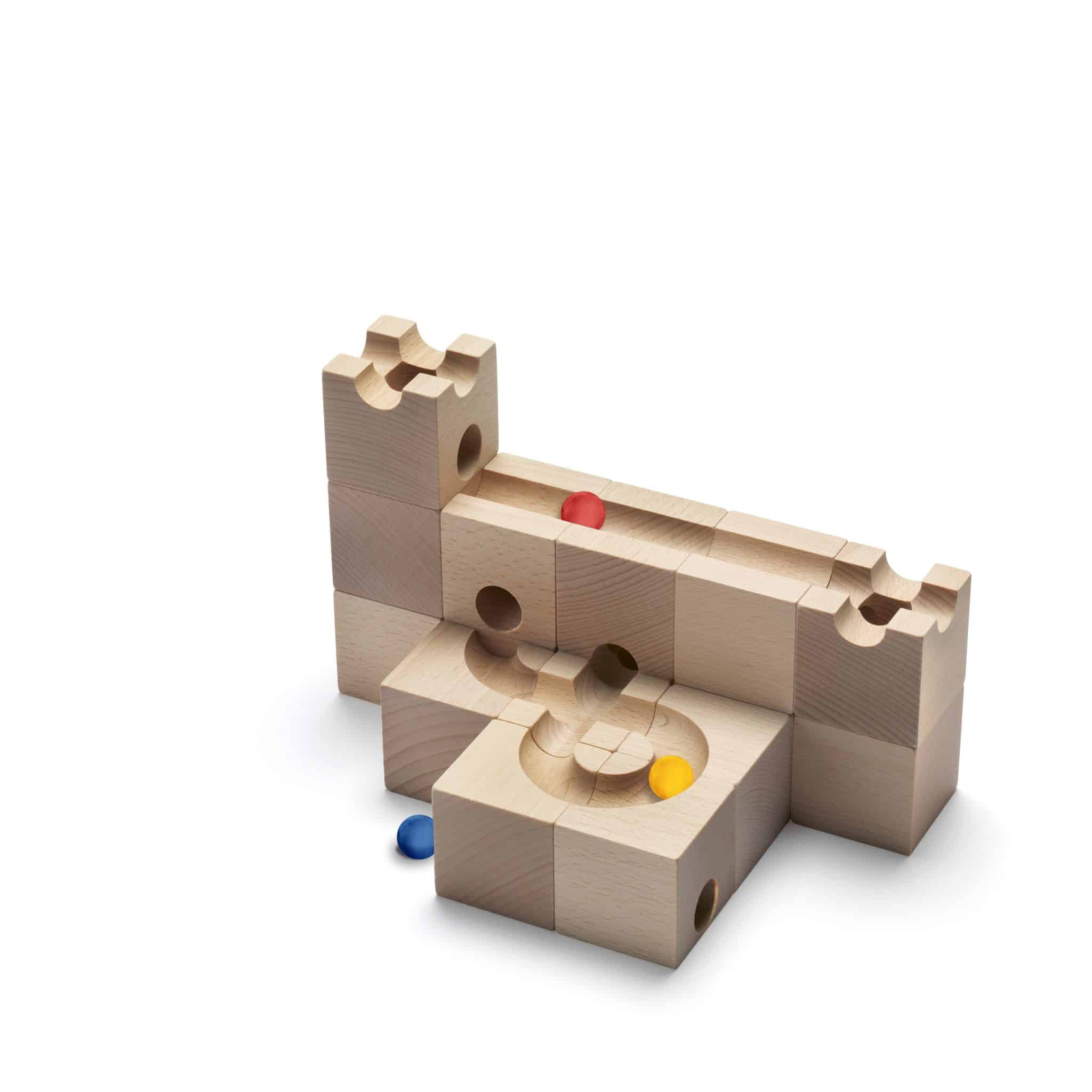 Cuboro Standard 16 Wooden Marble Run Set