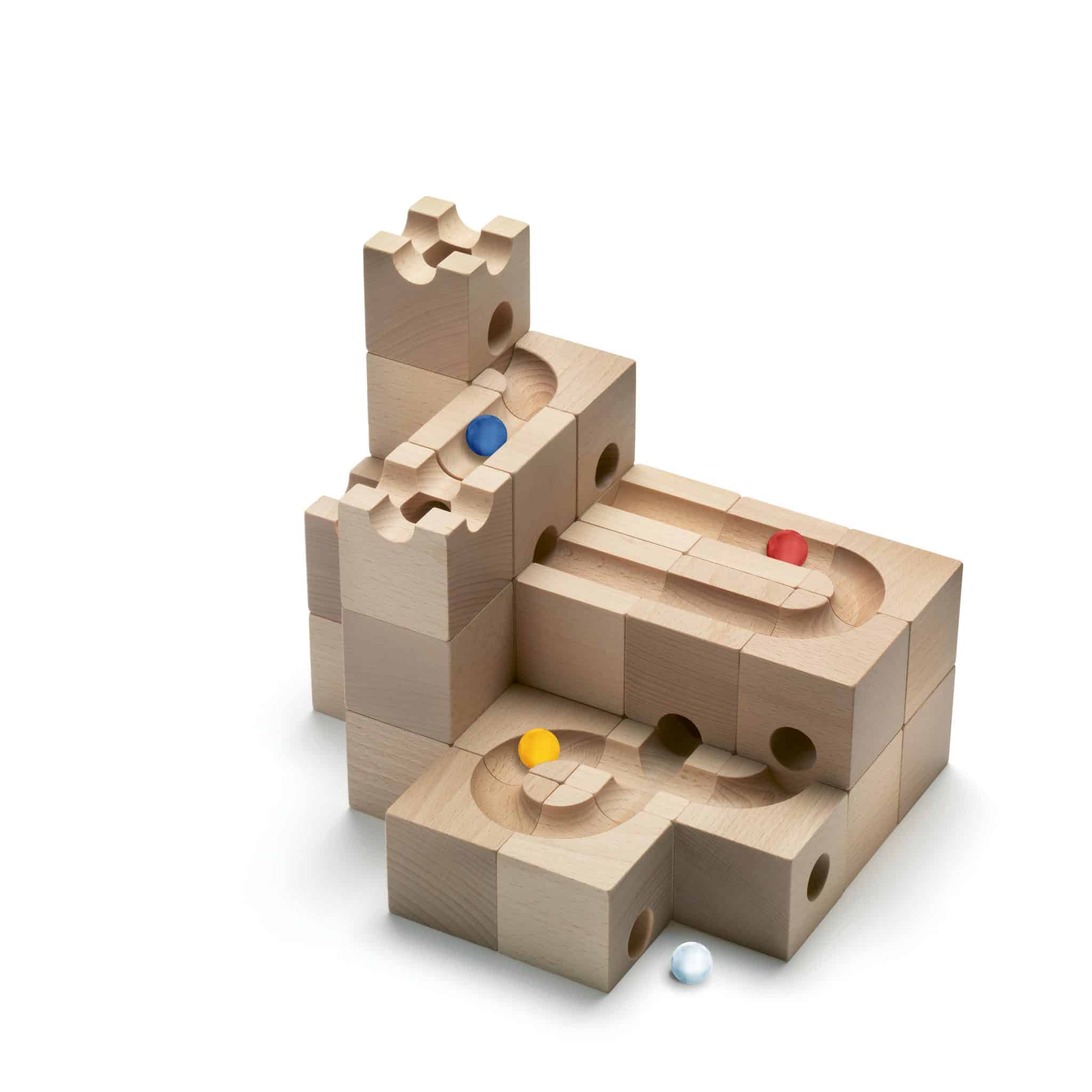 Cuboro Standard 32 Wooden Marble Run Set