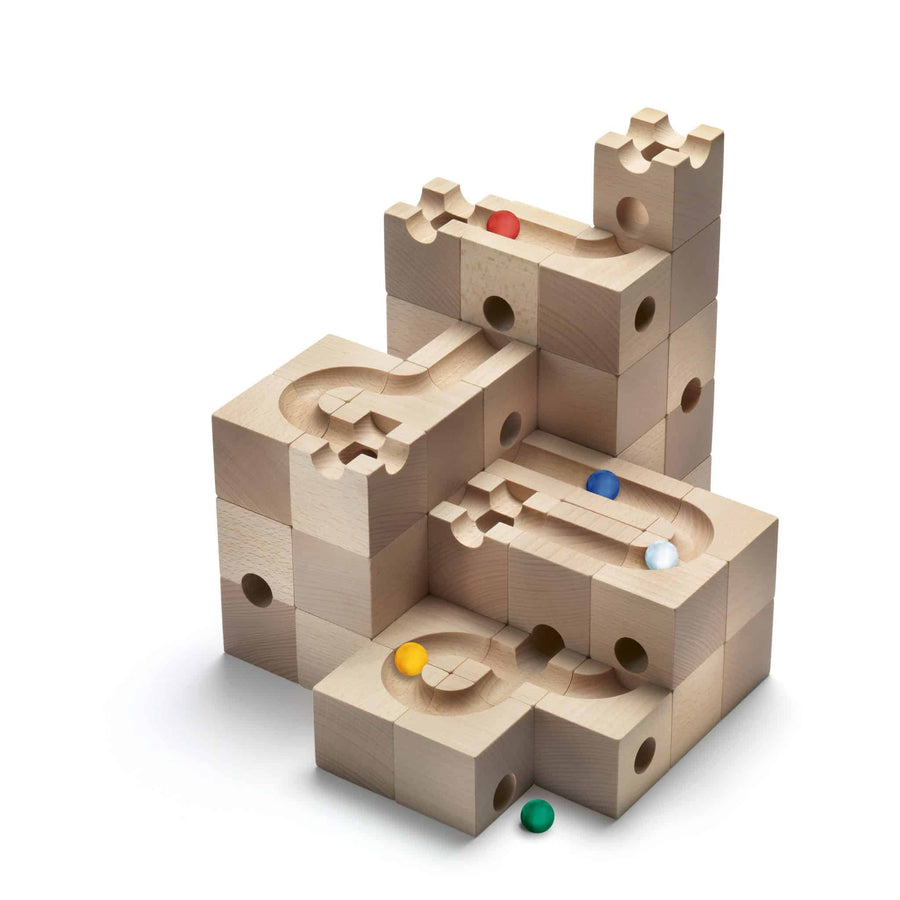 Cuboro Standard 50 Wooden Marble Run Set