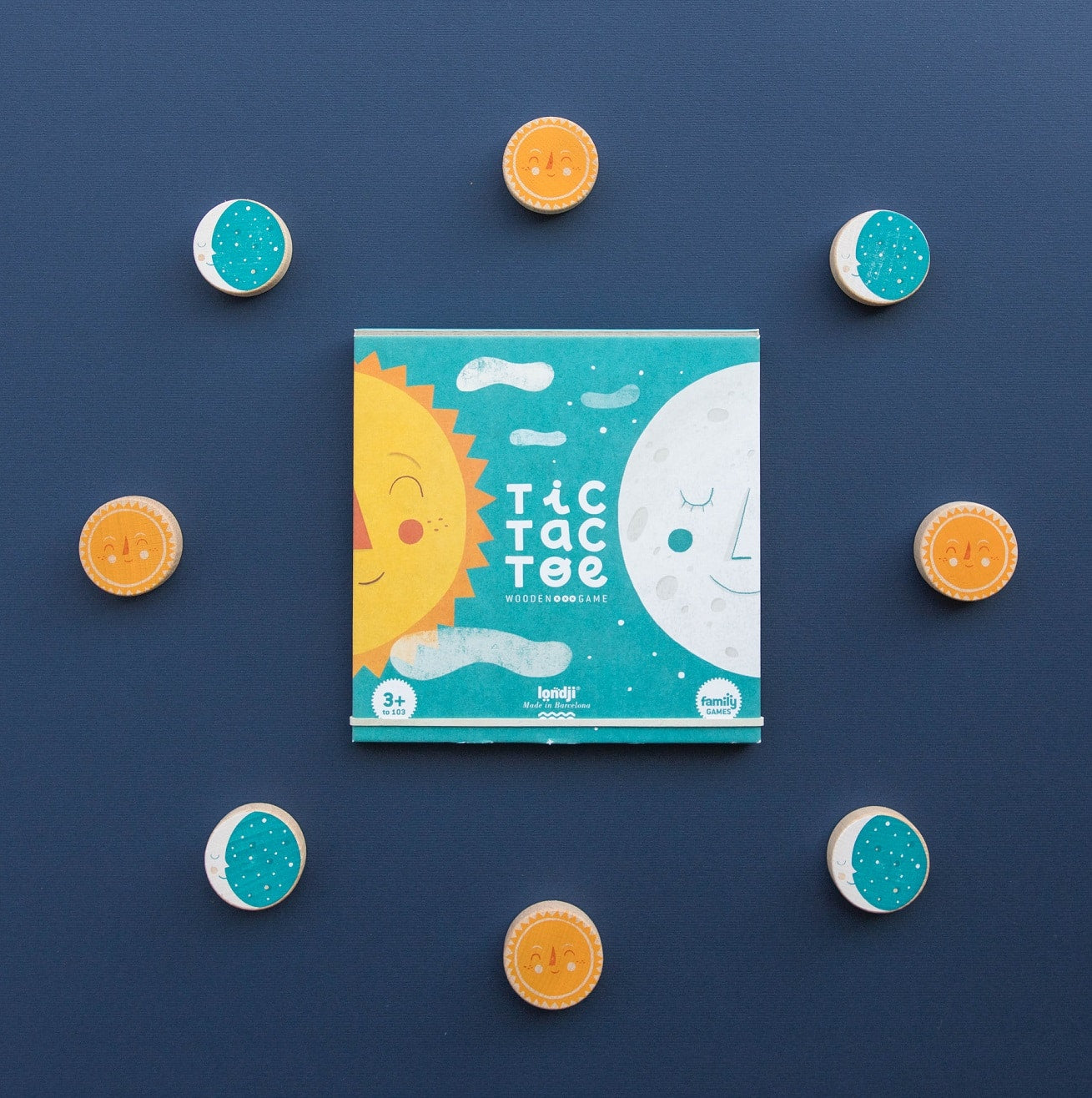 DI031U Londji SUN AND MOON TIC TAC TOE