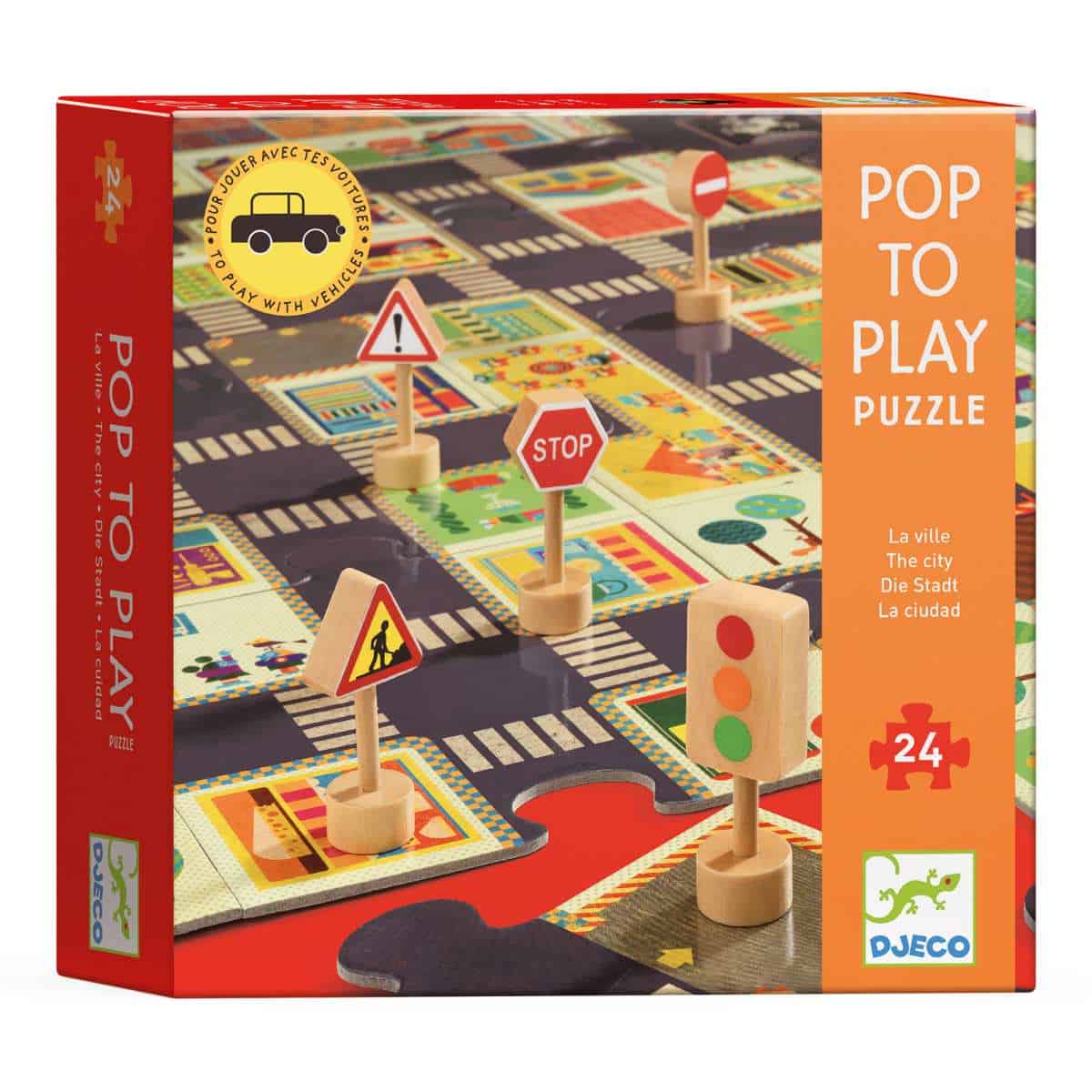 DJ07161 Djeco Floor Puzzle The City (24 pc (2)