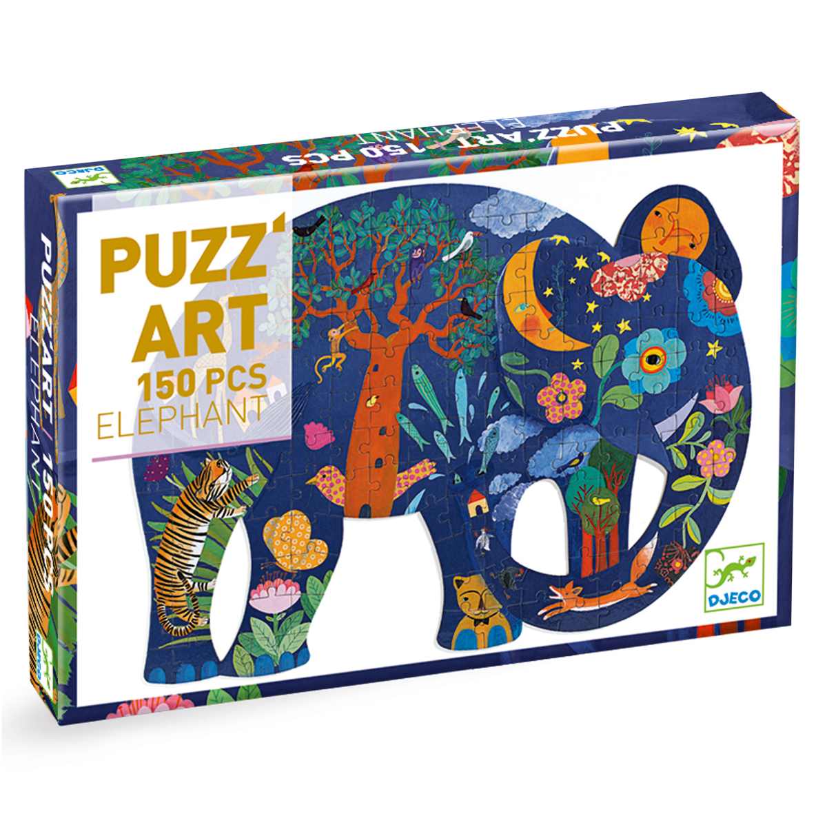 DJ07652 Djeco PuzzArt Elephant (150 pc)