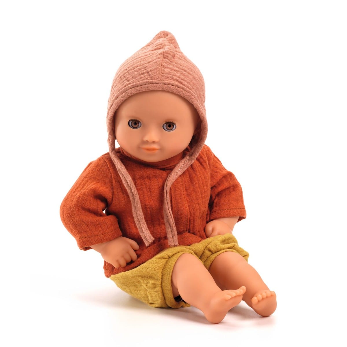 DJ07896 Djeco Baby Doll Clothes Tangerine (1)