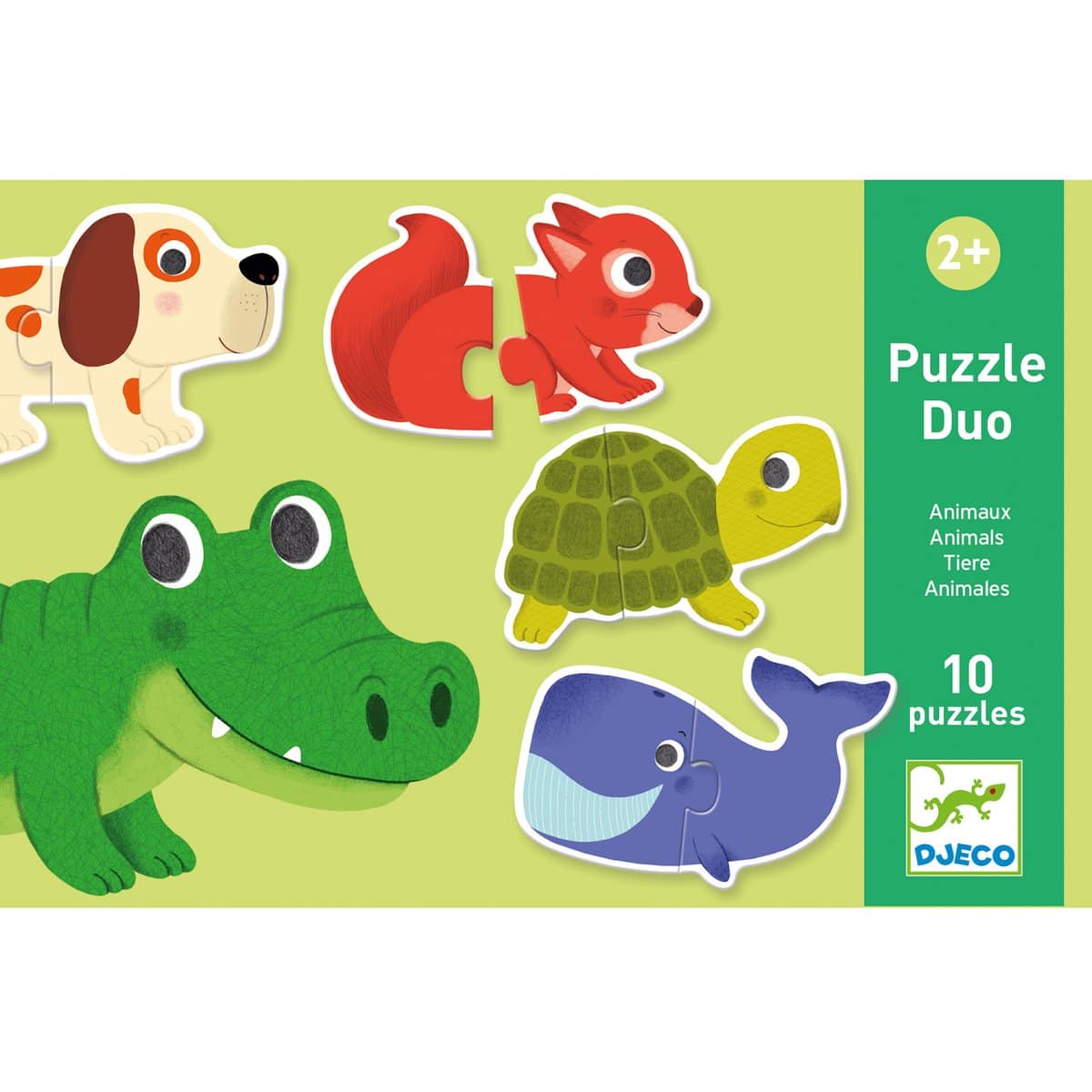 DJ08147 Djeco Educational Puzzle Duo Animals