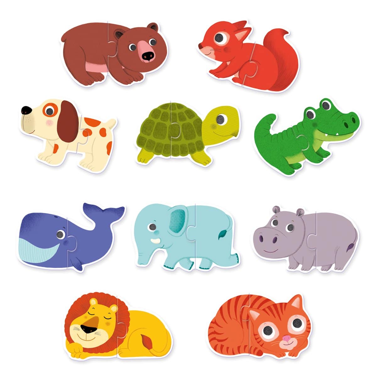 DJ08147 Djeco Educational Puzzle Duo Animals