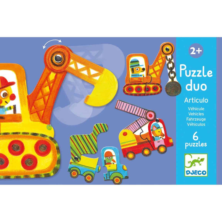 DJ08170 Djeco Educational Puzzle Duo Articulo Vehicles (3)