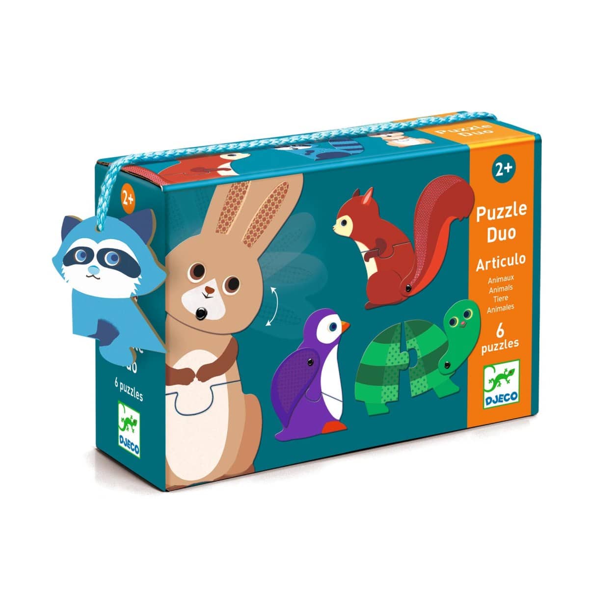 DJ08175 Djeco Educational Puzzle Duo Articulo Animals (3)