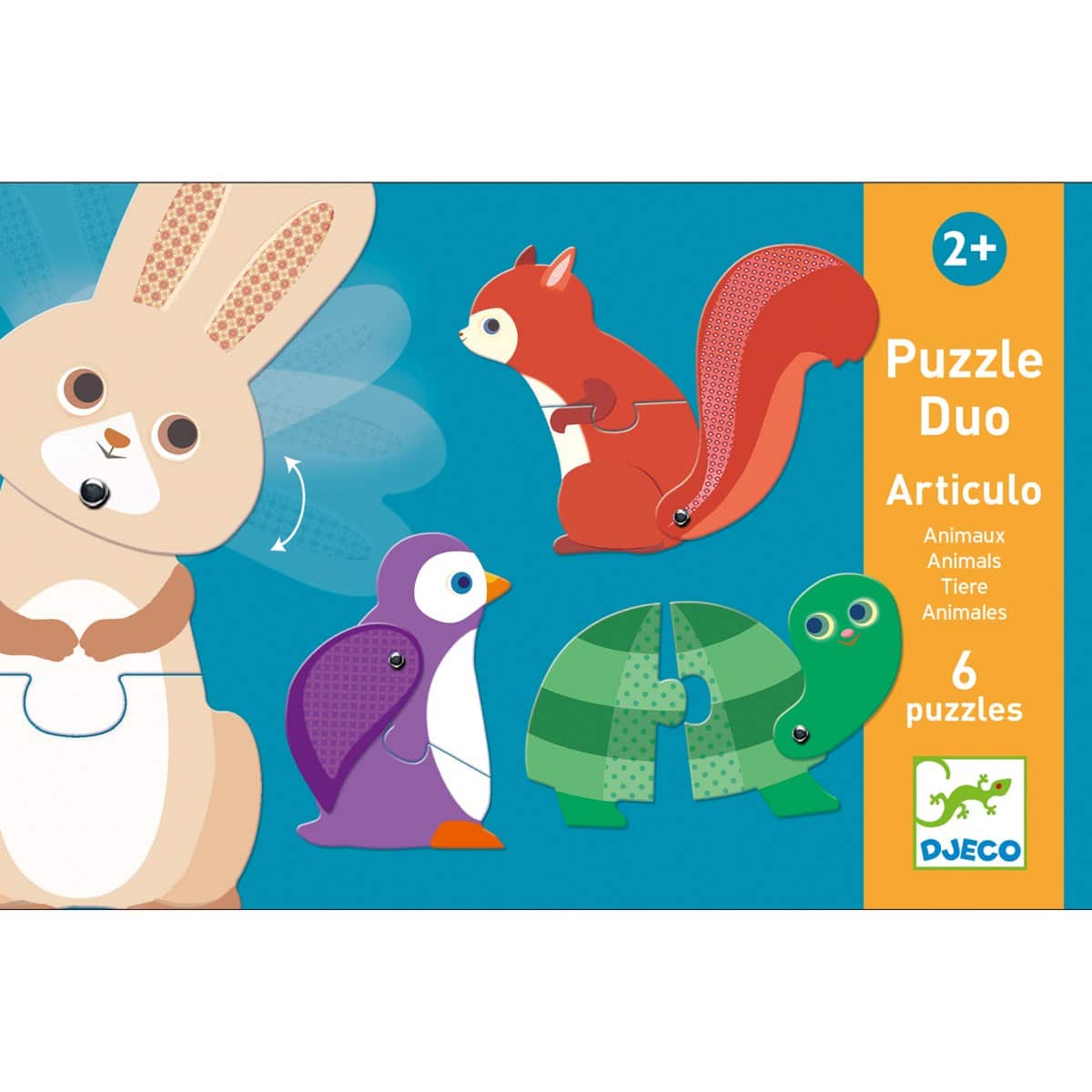 DJ08175 Djeco Educational Puzzle Duo Articulo Animals (3)