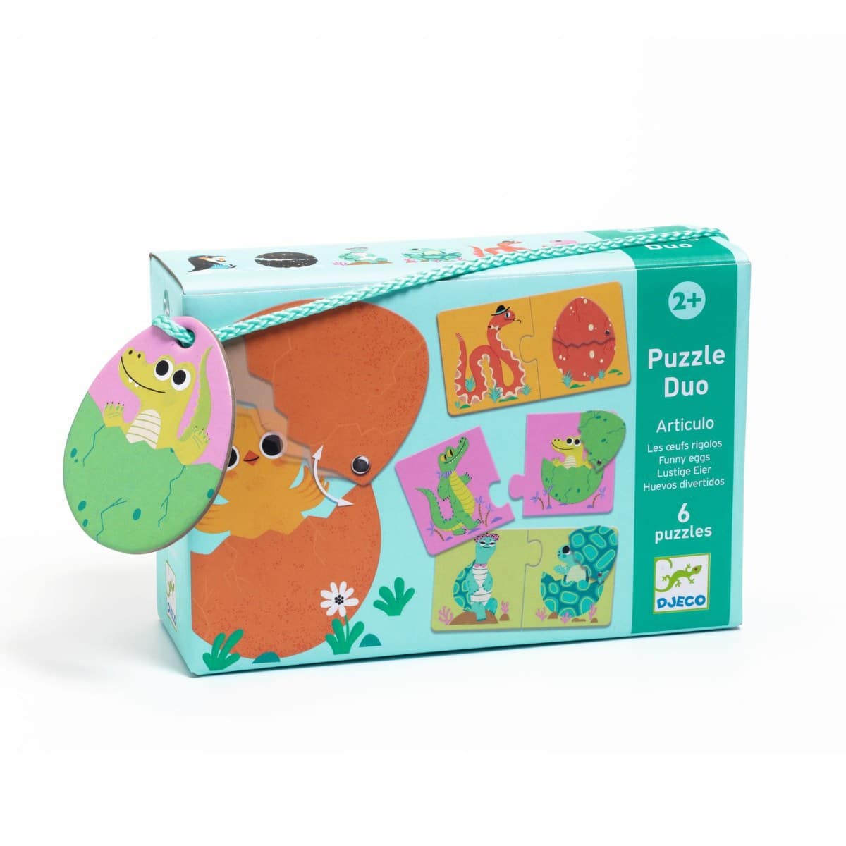 DJ08193 Djeco Educational Puzzle Duo Eggs