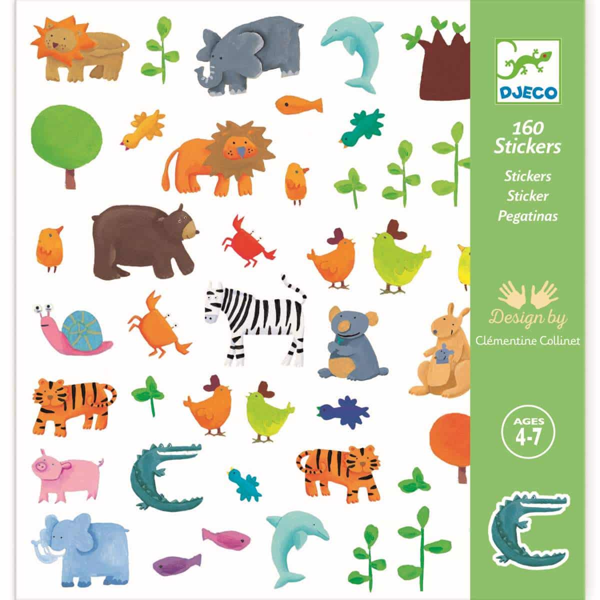 DJ08841 Djeco Sticker Animals