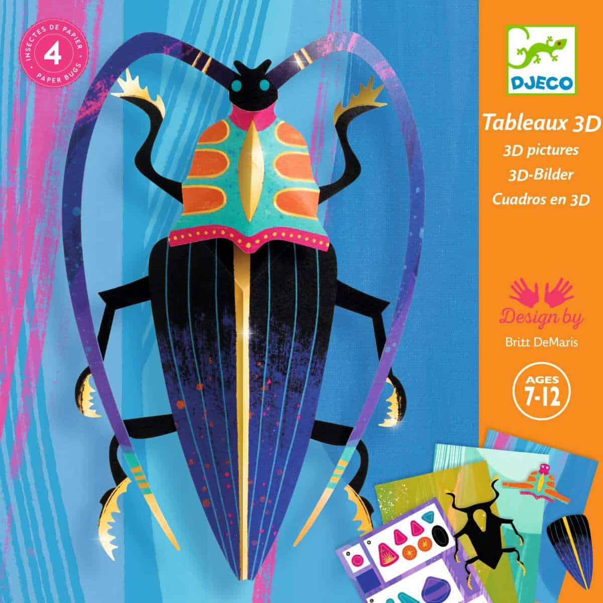 DJ09449 Djeco Paper Art Beetle