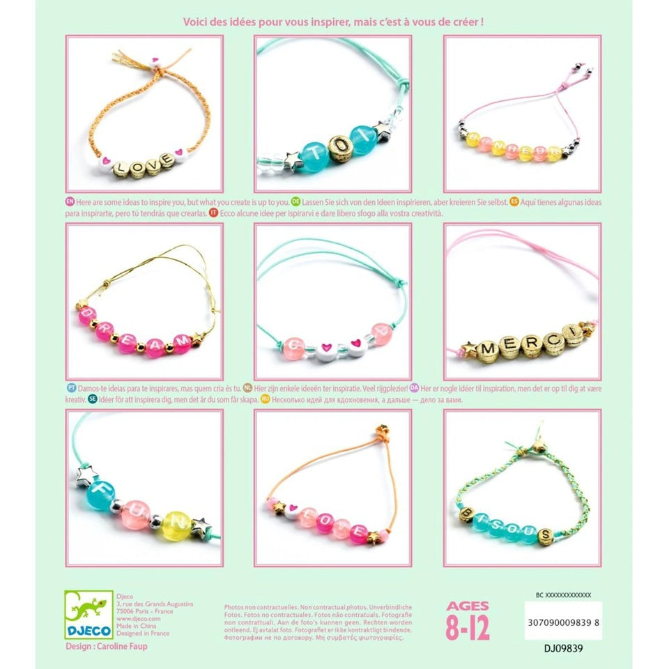 Djeco Jewellery Kit Letters (+8y)
