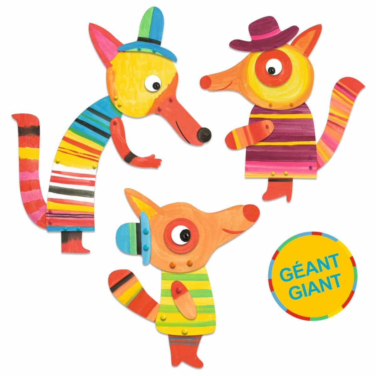 DJ09897 Djeco Painting Set Fox Family