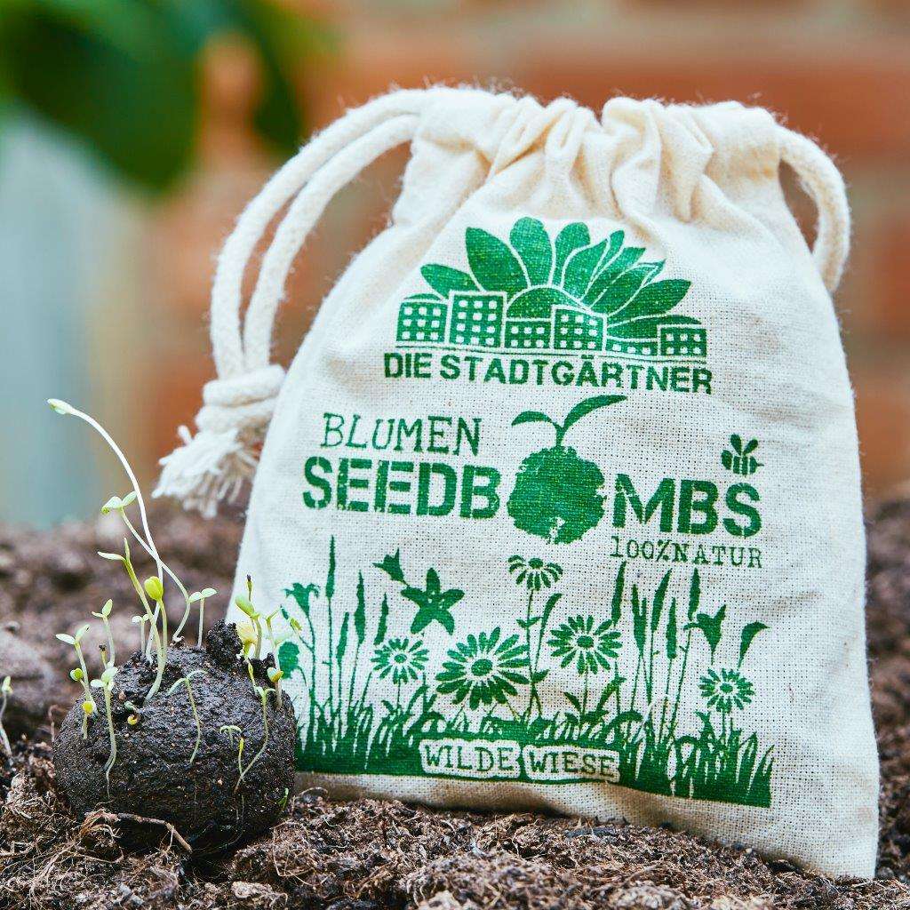 Die Stadtgärtner - Seedbombs linen bag set of 8 - Summer Meadow (2)