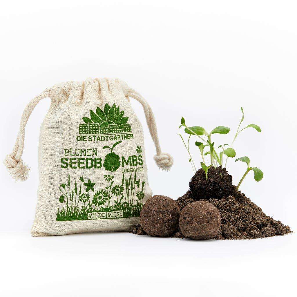 Die Stadtgärtner - Seedbombs linen bag set of 8 - Summer Meadow (2)