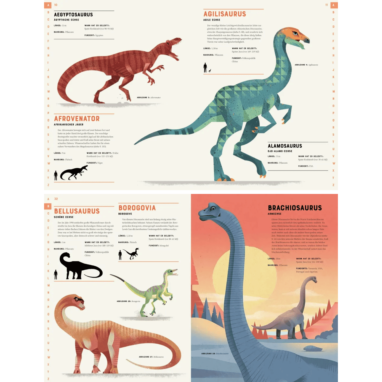 Dinosaurier Die Welt der Urzeitriesen von A-Z by Dieter Braun