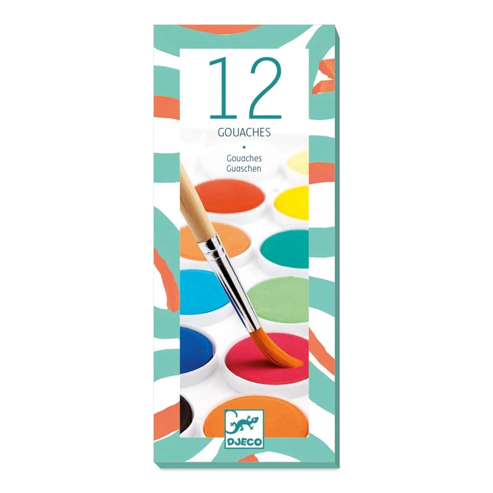 Djeco 12 Wasserfarben