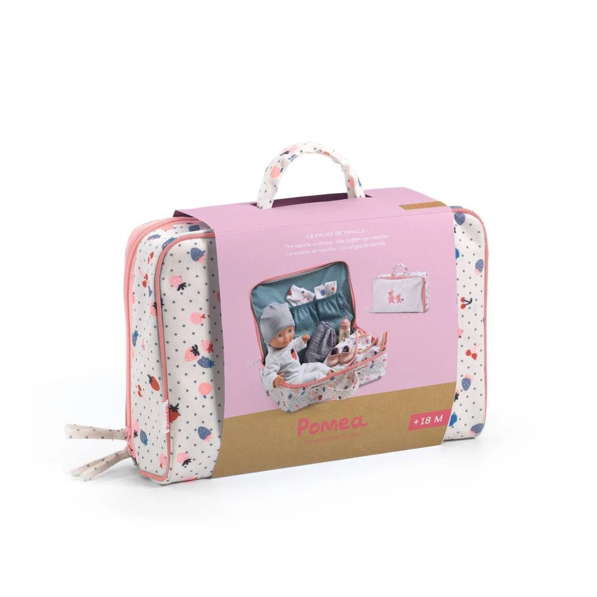 Djeco Pomea Doll in a Suitcase