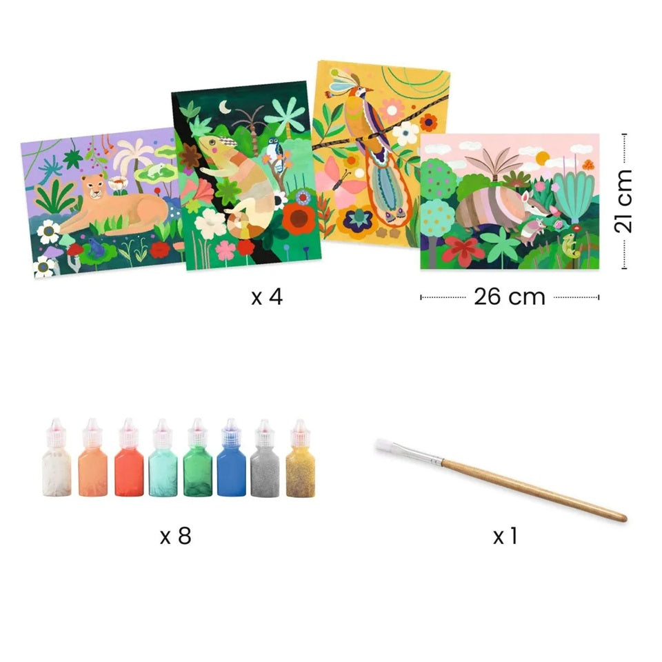 Djeco 3D Malset: Regenwald (7-12 J.)