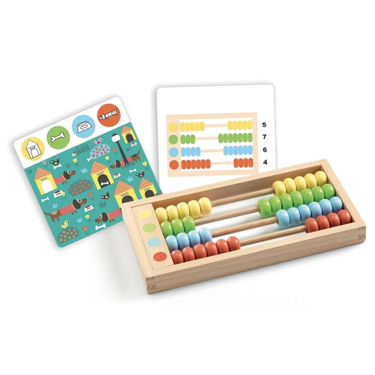 Djeco Perlix Abacus - Learning Game (4-8y)