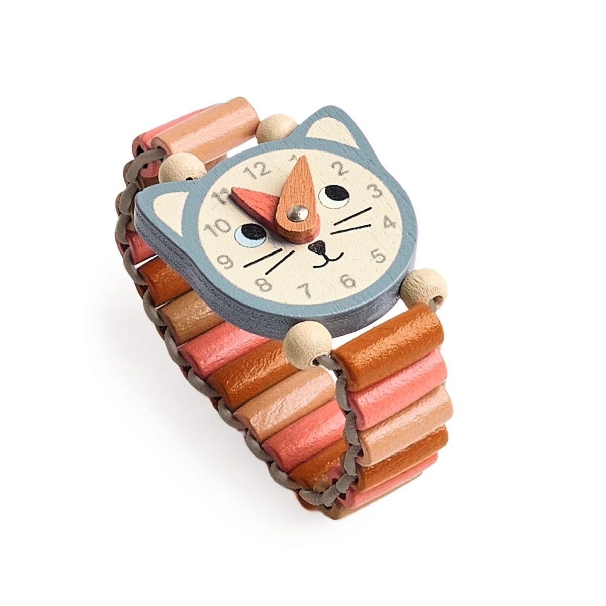 Djeco Role Play Toy - My Little Wooden Cat Watch