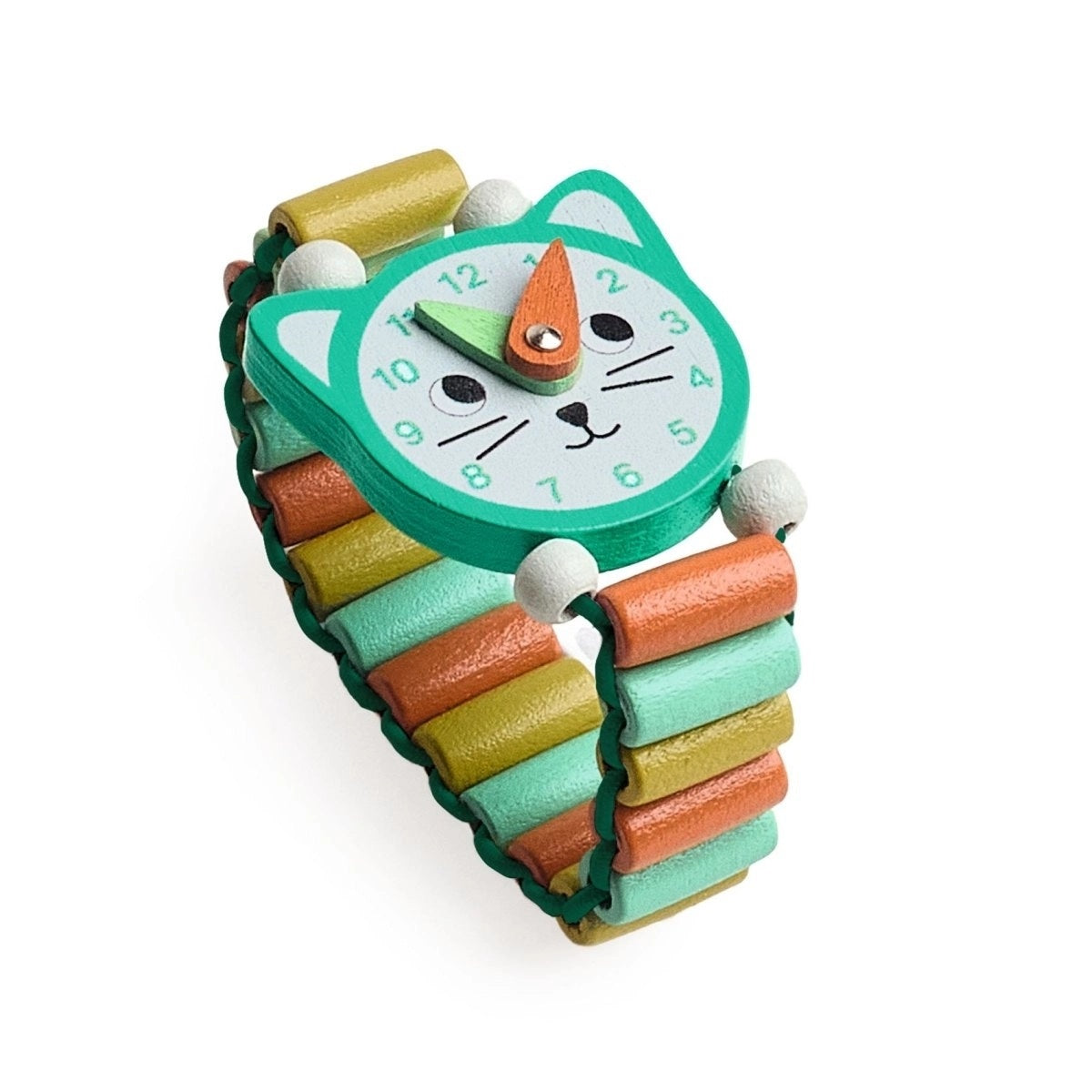 Djeco Role Play Toy - My Little Wooden Cat Watch