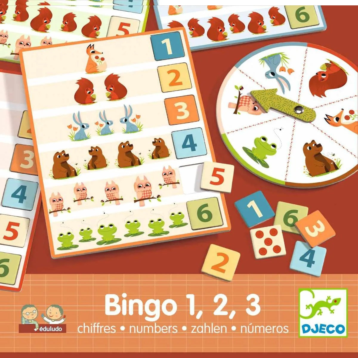 Djeco Bingo 1,2,3 numbers - Learning Game (4-6y)