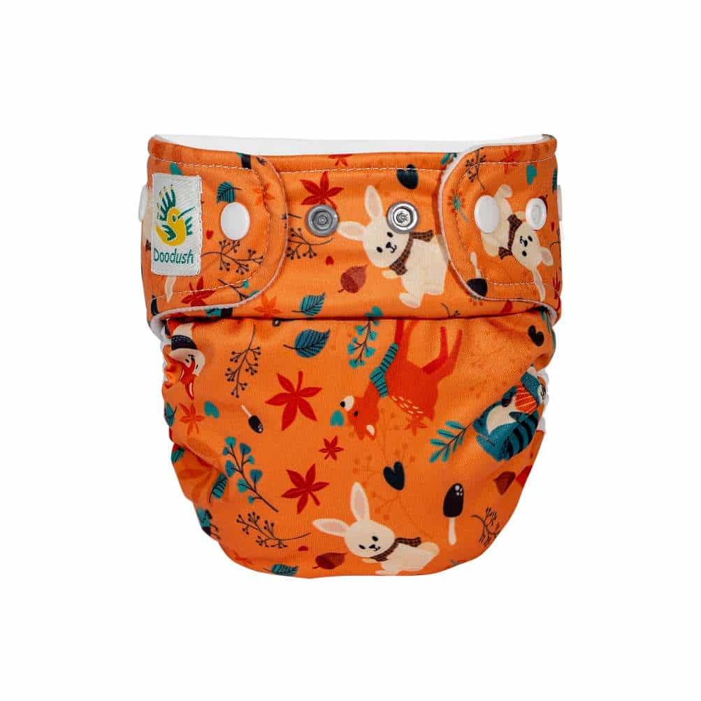 Doodush One Size Cover Snaps - Orange Forest