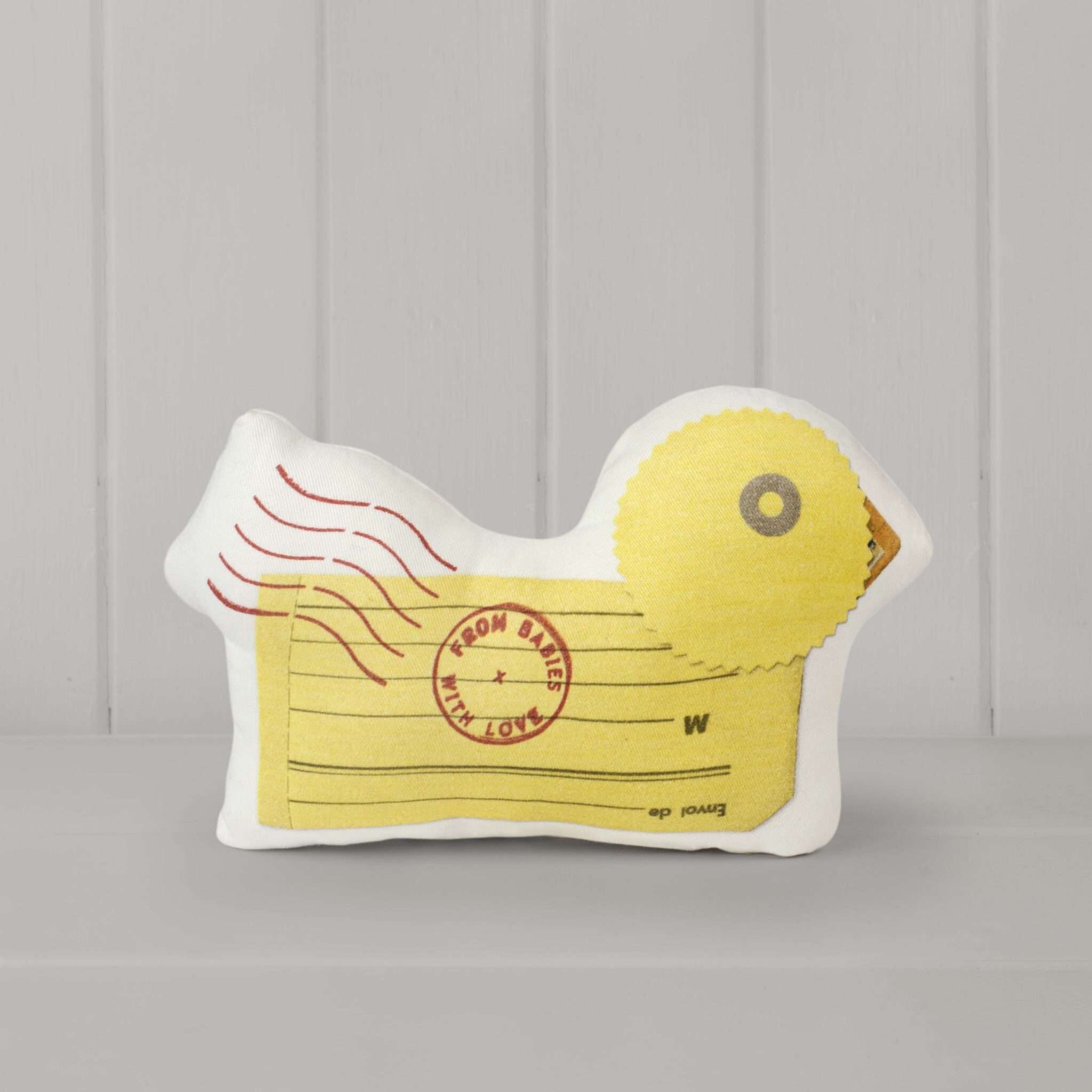 Duck soft toy by From Babies with Love (panelling)