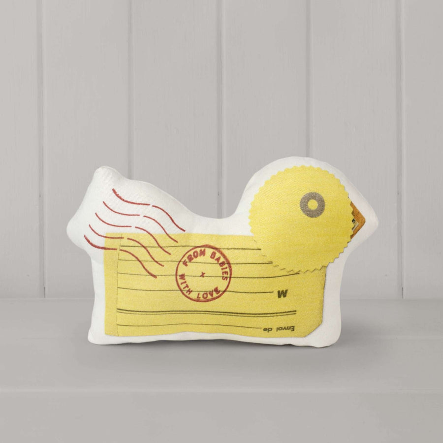 Duck soft toy by From Babies with Love (panelling)