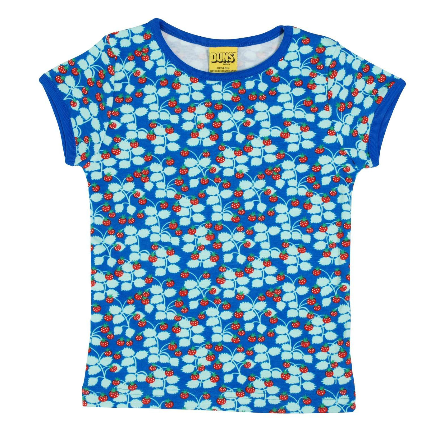 Duns Sweden Short Sleeve Top - Wild Strawberries - Blue