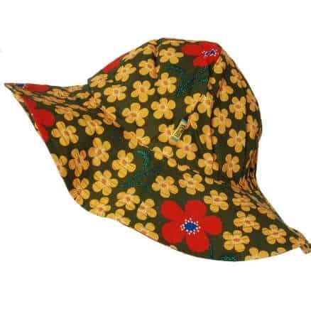 Duns Sweden Sun Hat (Flower Olive)